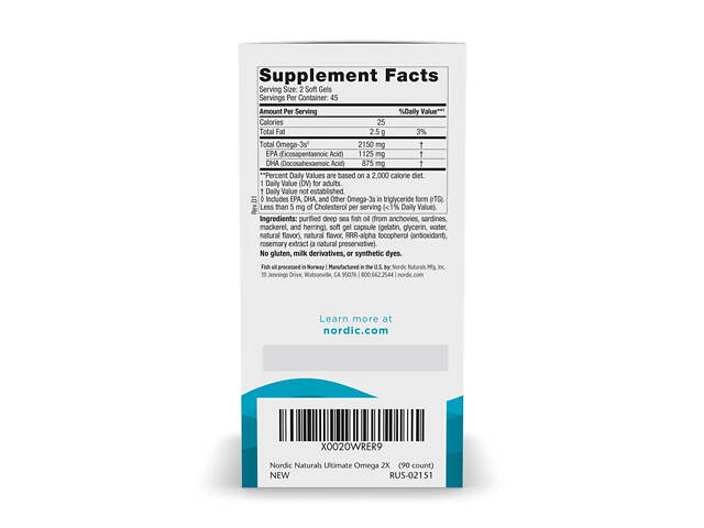 Ultimate Omega 2X - 90 softgels - Фото 3