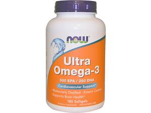 Ультра Омега-3 Now Foods 180 желатиновых капсул (NF1662)