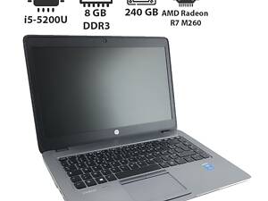 Ультрабук HP EliteBook 840 G2/ 14' (1366x768)/ i5-5200U/ 8GB RAM/ 240GB SSD/ Radeon R7 M260 1GB