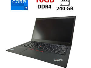 Ультрабук Lenovo Thinkpad T490s/ 14' (1920x1080) IPS Touch/ i7-8565U/ 16GB RAM/ 240GB SSD/ UHD for 8th Generation