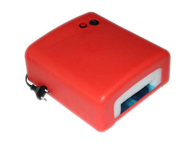 Ультрафиолетовая лампа для сушки гель-лака 36 Вт, красный - Фото 2