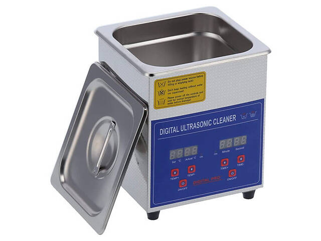 Ультразвукова ванна 2л 60Вт з нагрівачем, УЗ мийка стерилізатор, MH-010S - Фото 1