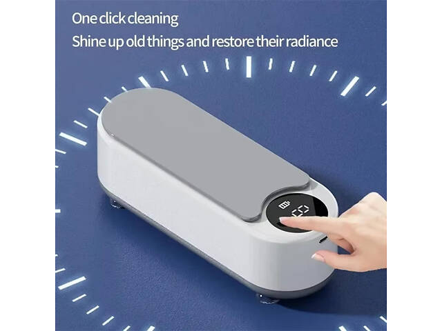 Ультразвуковой очиститель для украшений очков щеточок для макияжа (Белый) - Фото 5