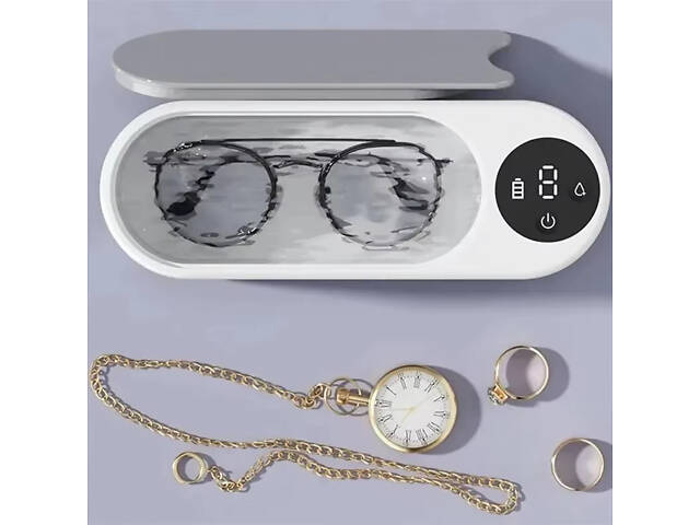 Ультразвуковой очиститель для украшений очков щеточок для макияжа (Белый) - Фото 10