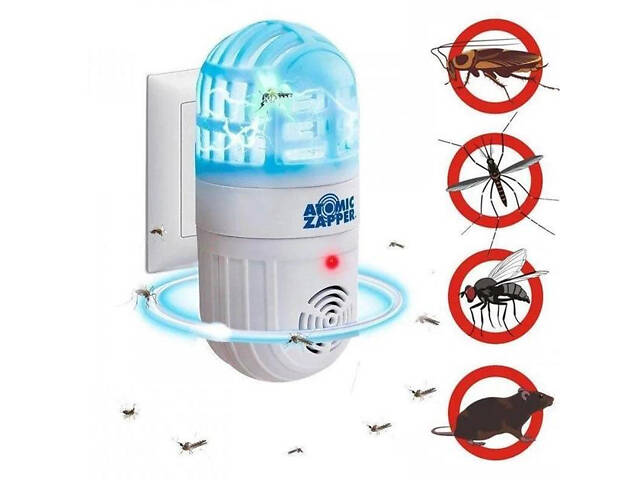 Ультразвуковий відлякувач шкідників і літаючих комах — Atomic Zapper - Фото 3