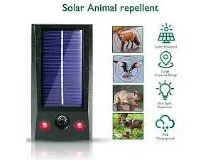 Ультразвуковой отпугиватель животных на солнечной батарее HP227