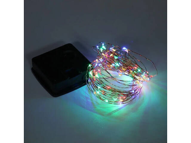 Вулична гірлянда із сонячною панеллю Крапля роси SFK-15 Світлодіодні гірлянди з RGB-підсвіткою 10 м 100LED - Фото 3