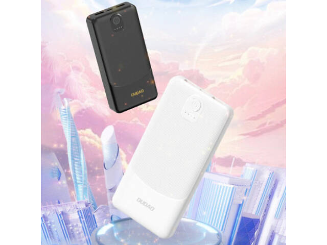 УМБ Dudao 10000mAh K10 12W 2xUSB-A,USB-C (IN) Black - Фото 8