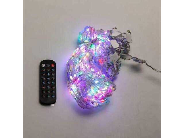 Умная гирлянда Smart штора 200 LED 3*2 м с управлением со смартфона, мультиколор - Фото 6