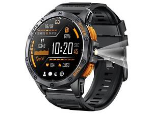 Умные смарт часы Smart GPS Max с компасом 2 ремешка (Черные)