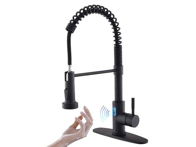 Розумний сенсорний кухонний змішувач WanFan зі світлодіодним краном, пружиною та висувною розпилювальною головкою - Фото 4