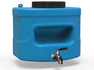 Рукомийник Litolan 10л з нержавіючим краном AISI 304 та мильницею синього кольору