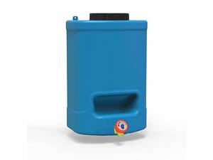 Рукомийник Литолан 20л з вентильним краном та мильницею синього кольору