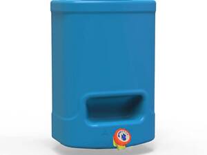 Рукомийник Литолан 20л з вентильним краном та мильницею синього кольору