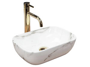 Умывальник (раковина) REA BELINDA MINI SHINY AIAX накладной мрамор