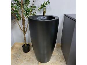 Умивальник (раковина) VBI AGROPOLI BLACK MATT підлоговий