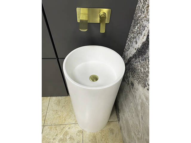 Умивальник (раковина) VBI CATANIA WHITE MATT підлоговий - Фото 1