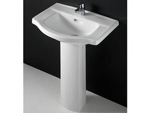 Умивальник із п'єдесталом RAK Ceramics Amanda (660х495х830мм) Білий