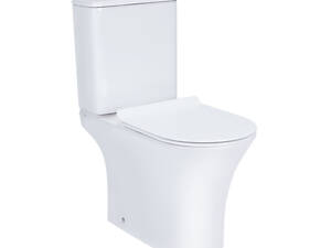 Унітаз-Компакт Qtap Presto Безобідковий З Сидінням Soft-Close Qt24221217Aw