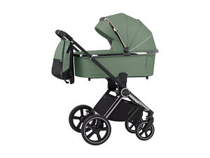 Универсальная коляска 2 в 1 Carrello Ultimo CRL-6511 NF Fern Green зеленая + чехол для ножек и рюкзак