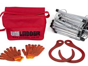 Універсальні рятувальні сходи Uniladder 4L-20 метрів Silver (v-12188)