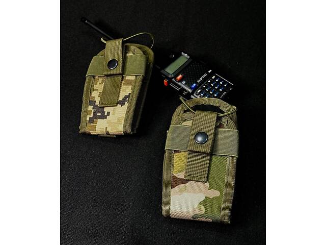 Универсальный тактический подсумок под рацию, пиксель - Фото 5