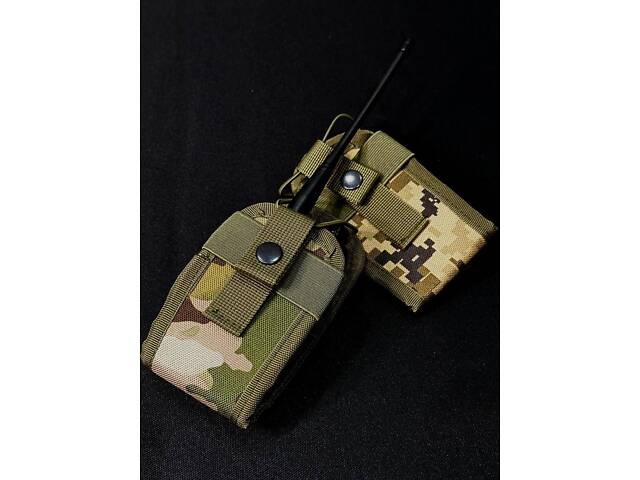 Универсальный тактический подсумок под рацию, пиксель - Фото 2