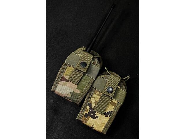 Универсальный тактический подсумок под рацию, пиксель - Фото 3