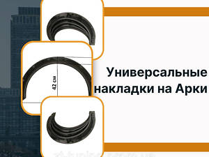 Универсальные накладки на Арки Лада 1117 Калина LADA Kalina Фендера расширители арок черный стеклопластик