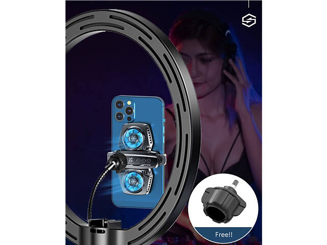 Универсальный полупроводниковый радиатор-вентилятор для смартфона MEMO Union PUBG Mobile K4 Black - Фото 3