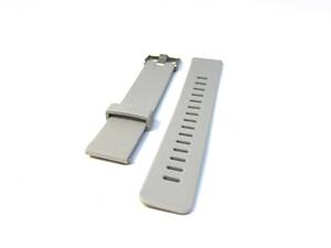 Універсальний ремінець браслет для годинника KMITX каучуковий світло-сірий