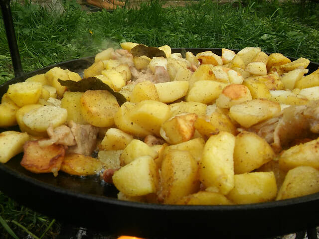 Універсальна сковорода для пікніків 50 см із кришкою - Фото 10