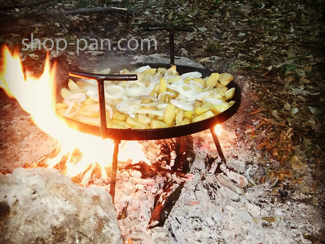 Універсальна туристична сковорода 40 см із диска - Фото 4