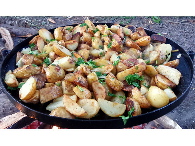 Універсальна туристична сковорода 40 см із диска - Фото 5