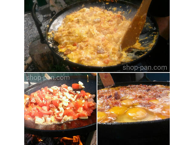 Універсальна туристична сковорода 40 см із диска - Фото 8