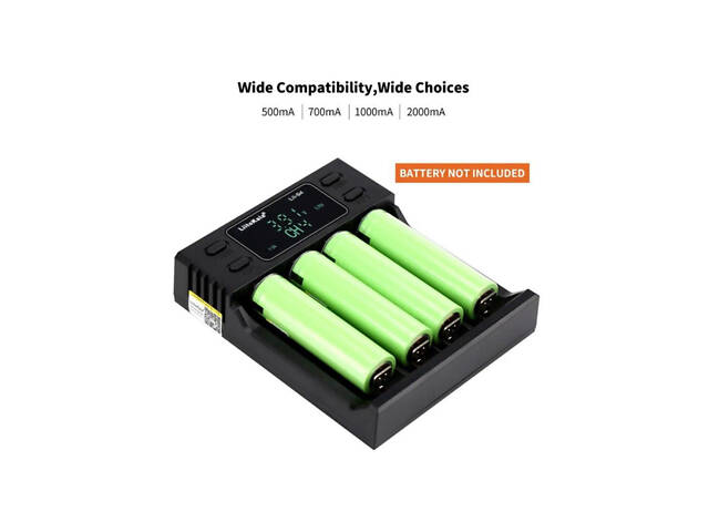 Универсальное интеллектуальное зарядное устройство для аккумуляторов LiitoKala Lii -S4 Черный (30151406) - Фото 3