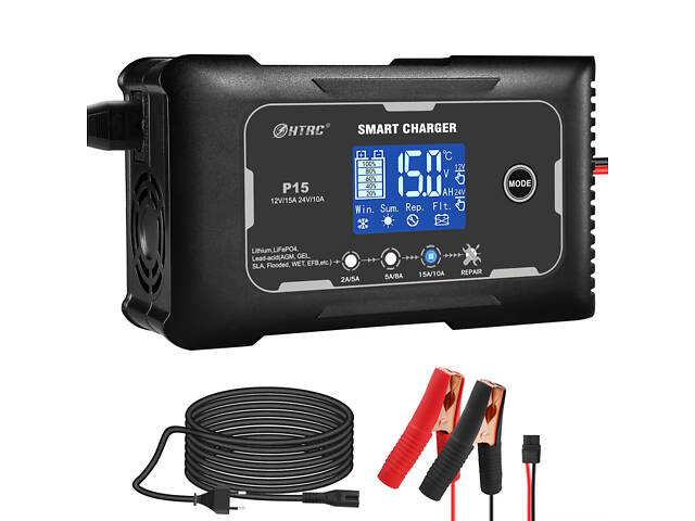 Універсальний зарядний пристрій для акумуляторів Lifepo4 15А №2185 - Фото 1