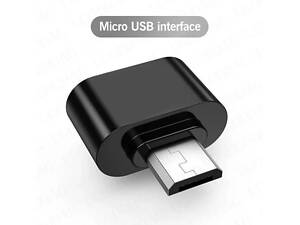 Універсальний адаптер Micro USB до USB, для планшетів, ПК, телефонів. Чорний