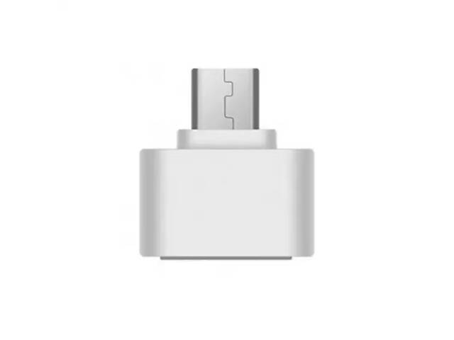 Універсальний адаптер Micro USB до USB, для планшетів, ПК, телефонів. Білий - Фото 3