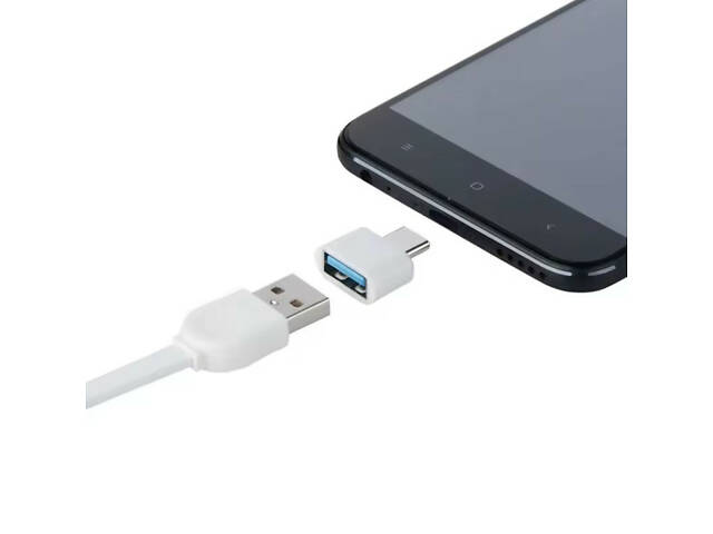 Універсальний адаптер Type-C до USB, для планшетів, ПК, телефонів. Білий - Фото 3