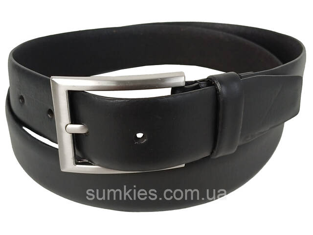 Універсальний чоловічий шкіряний ремінь Isa-Traesko, Німеччина чорний - Фото 2