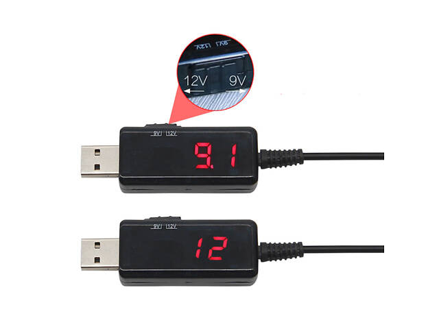 Універсальний перехідник адаптер USB для живлення роутера модему з 5 В на 12 і 9 В REMAX No1746 - Фото 1
