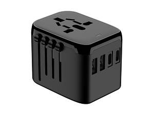 Универсальный сетевой адаптер для зарядки с 4 портами — 2x USB-A и 2x USB-C, Travel Adapter для путешествий и дома, комп