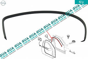 Уплотнитель кузова верхний правой двери ( 3 двери ) 93240566 Opel / ОПЕЛЬ ASTRA H 2004-2014 / АСТРА 04-14, Opel / ОПЕЛЬ