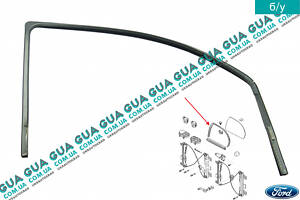 Ущільнювач скла передніх лівих дверей 2M51A21511BA Ford/ФОРД FOCUS I 1998-2004/ФОКУС 1 98-04