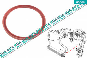 Уплотнительное кольцо / сальник / прокладка патрубка интеркуллера (52x58x5) RWS2668 Renault / РЕНО SCENIC III / СЦЭНИК