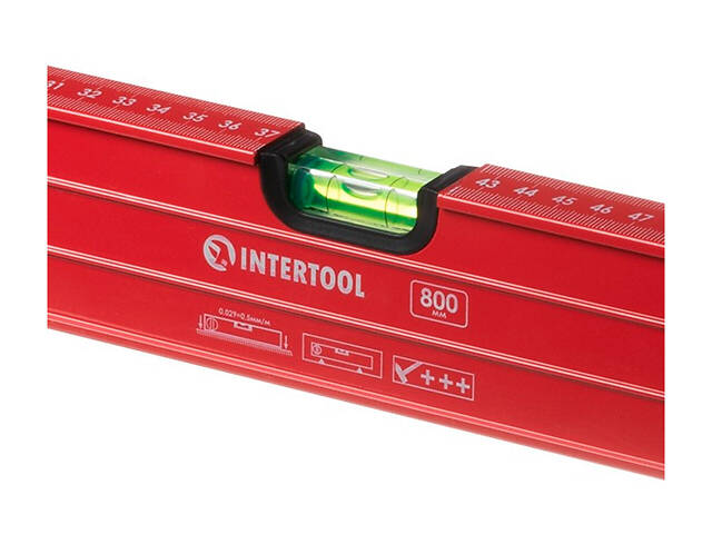 Уровень Intertool - 800 мм с поворотной капсулой - Фото 5