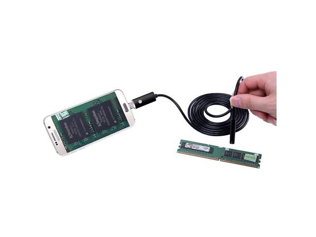 USB ендоскоп для смартфона і ноутбука HD 480P Kerui 655H, 5 метрів, 5.5 мм, жорсткий кабель - Фото 5