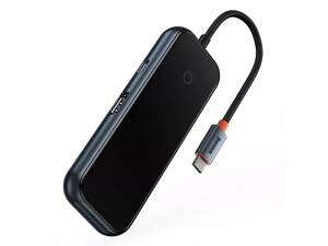 USB-хаб Baseus AcmeJoy 5-Port Type-C HUB Adapter (Type-C to USB3.0*2+USB2.0*1+Type-C PD&Data *1+RJ45*1) yL.
