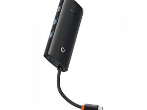 USB-хаб Baseus Lite Series 5-Port Type-C HUB Docking Station (Type-C to HDMI+USB3.0*3+PD) Black yL.